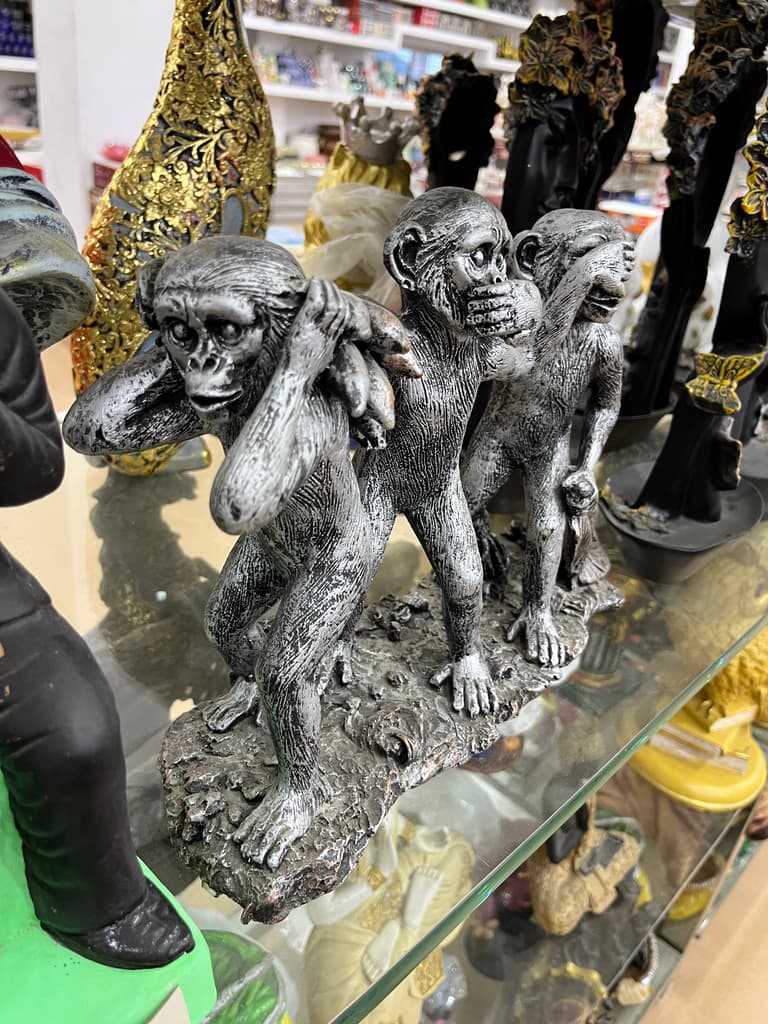 Monkey Statue | Sculpture | Bronze | Brown