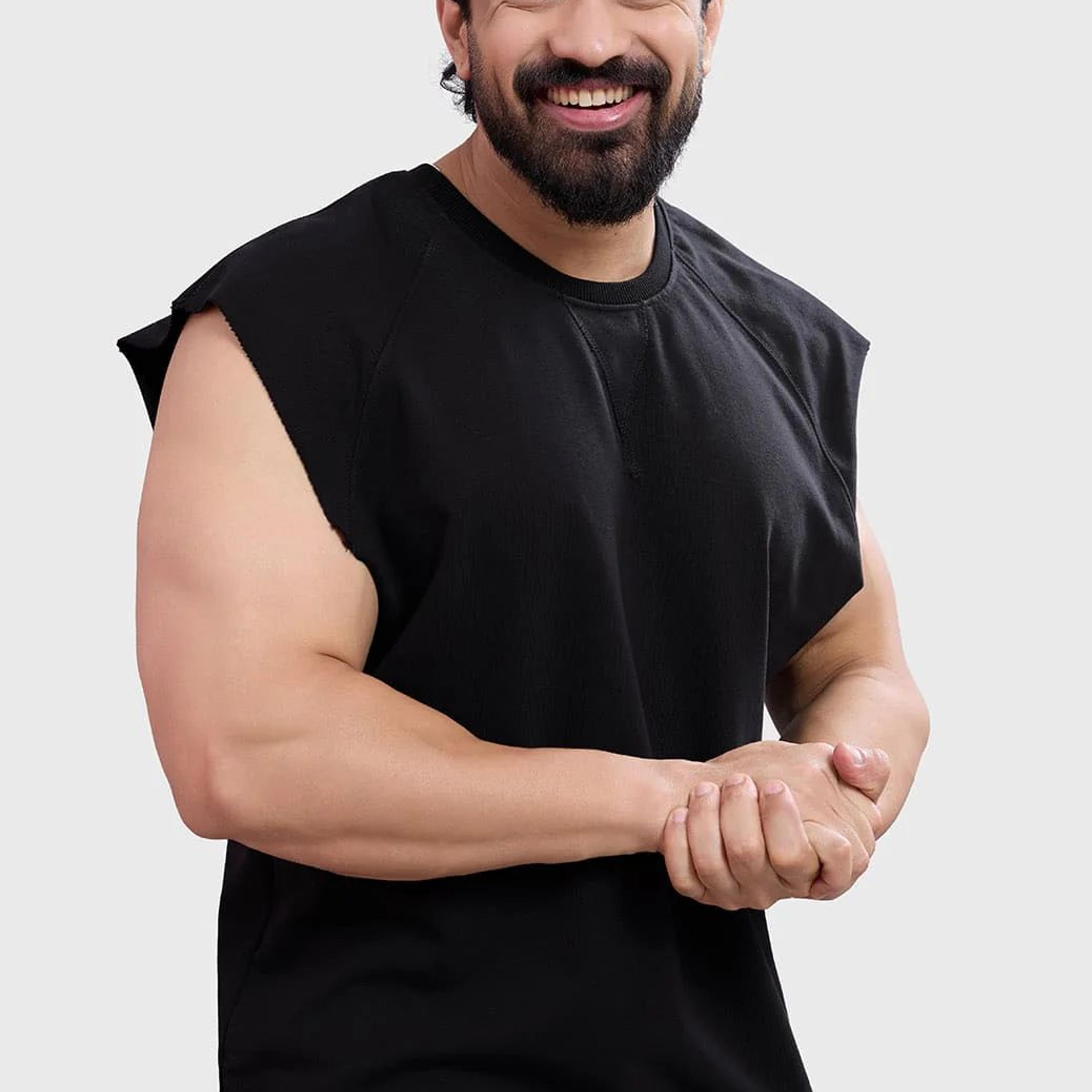 Shell Raw Capsleeves Tank Black