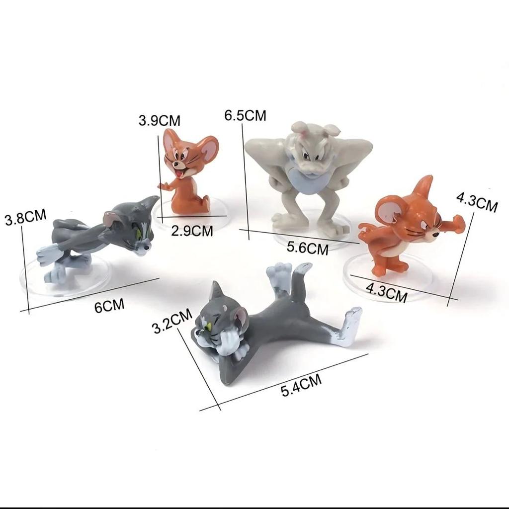 Classic Mischief: Tom and Jerry Collectible Figurine Set (5 Pieces) — photo 2