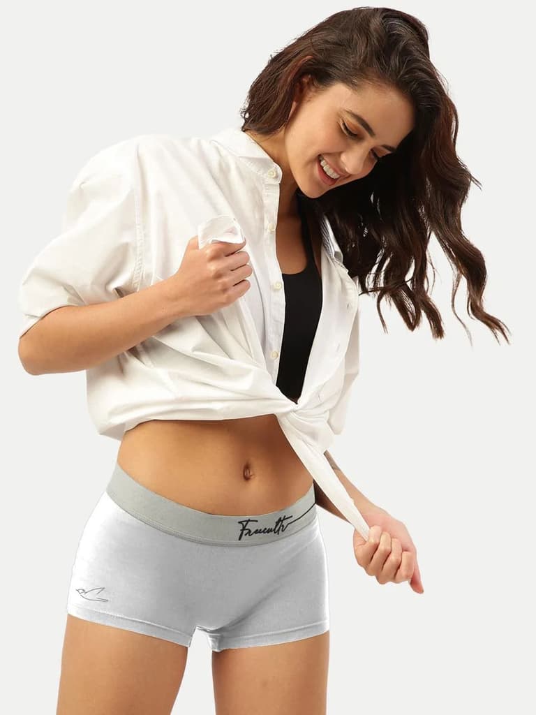 Women's Micro Modal Boy Shorts with Cult Waistband (Pack of 1) — photo 13