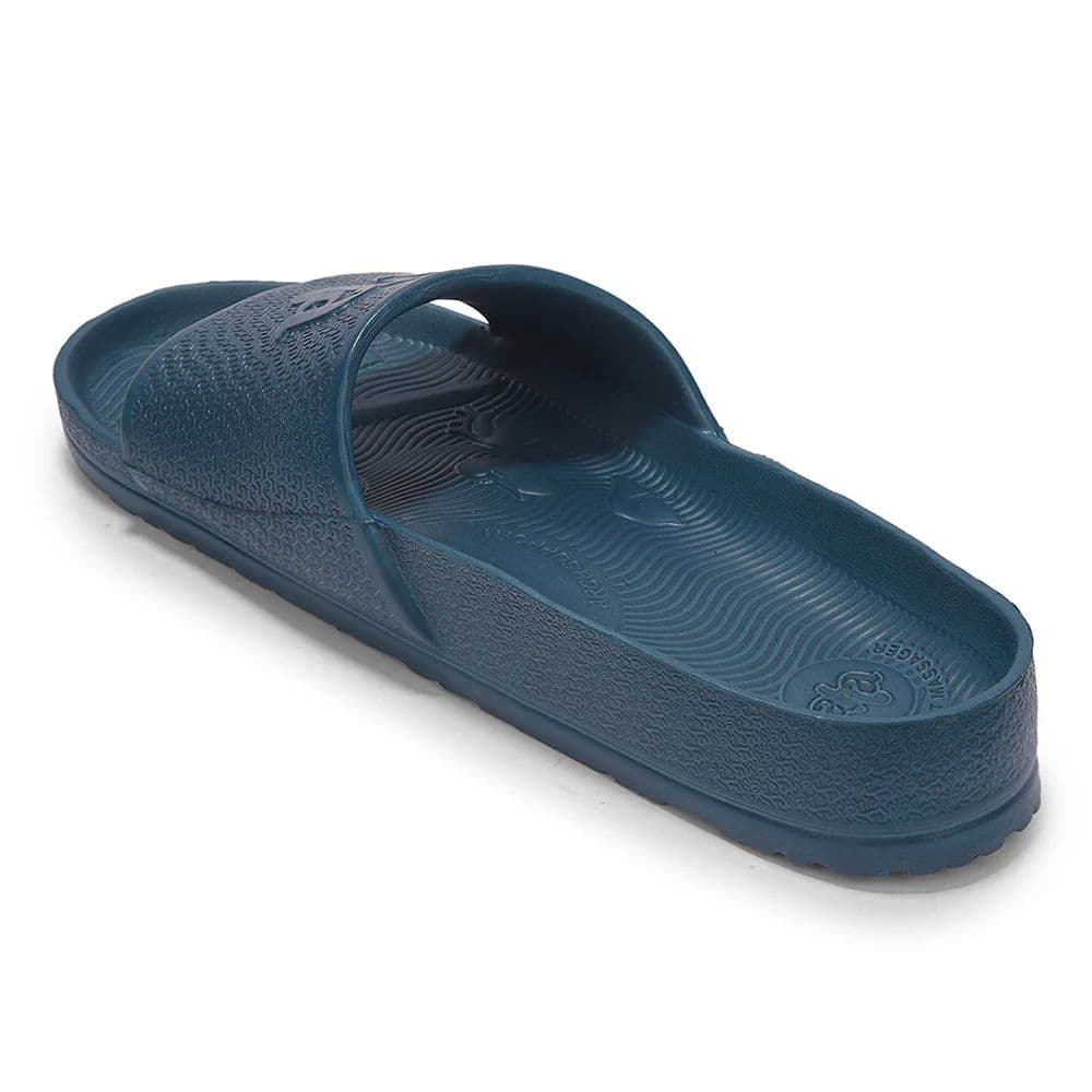 A-HA DOCTOR-2M Teal Blue Casual Slip on Slides for Men by Liberty — photo 3