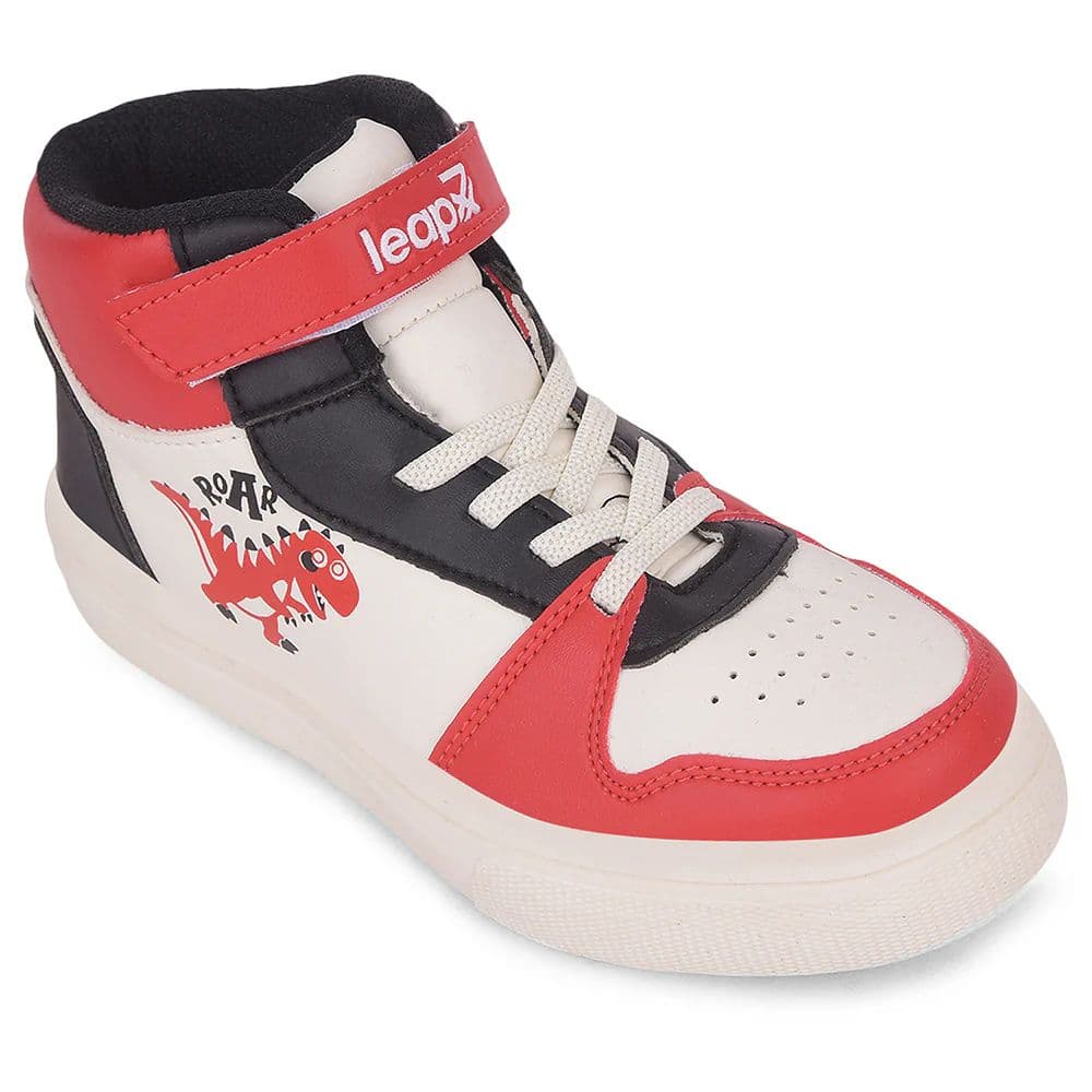LEAP7X Red Sports Non Lacing Sneakers for Kids TOTSTREND4 By Liberty — 11C/29 / Red