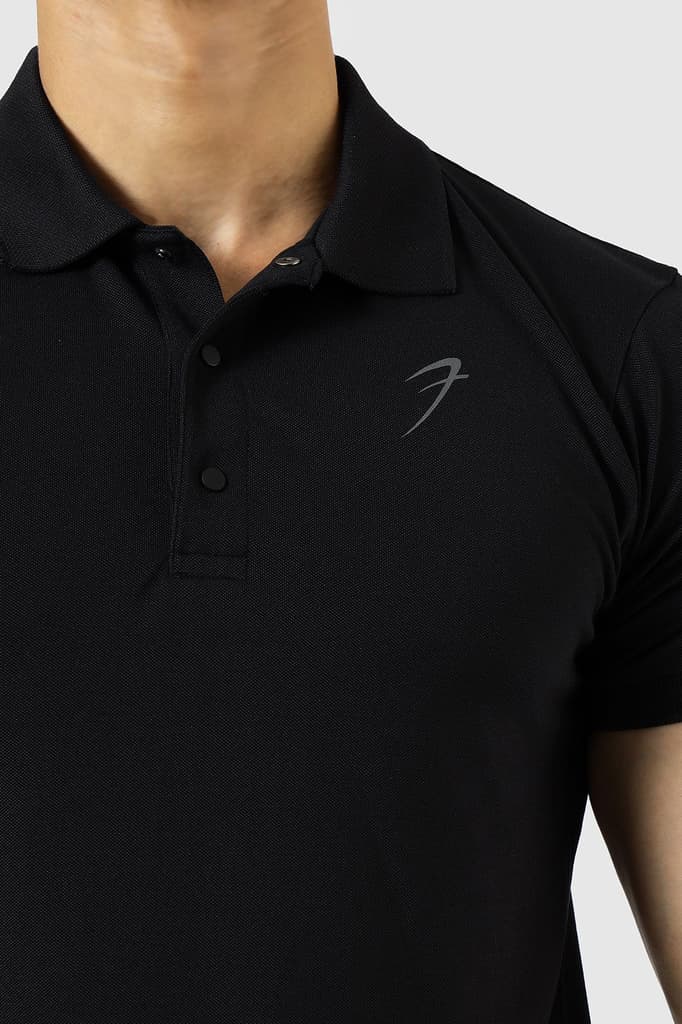 Aura Polo T-shirt Black — photo 3