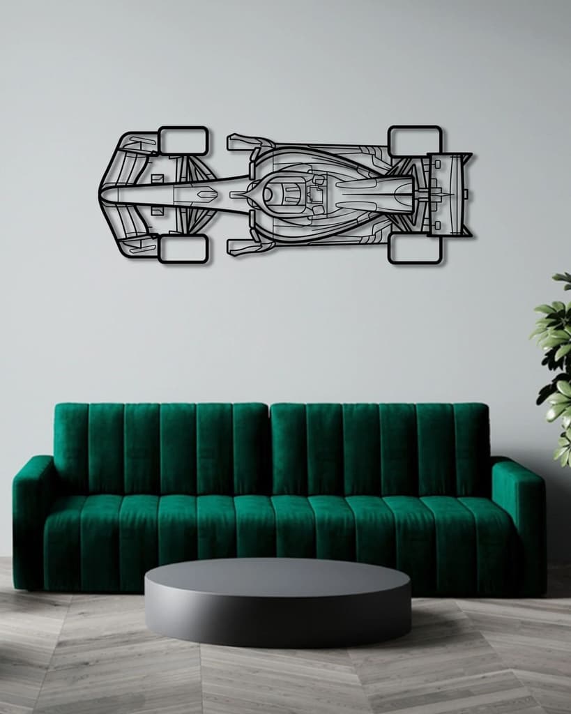 2026 REDBULL F1 TOP VIEW Metal Wall Art
