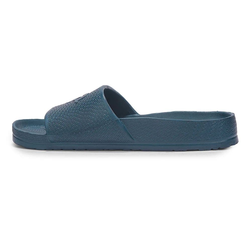 A-HA DOCTOR-2M Teal Blue Casual Slip on Slides for Men by Liberty — photo 5
