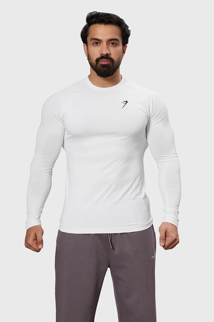 Bare Nylon Fullsleeves T-shirt White — photo 5