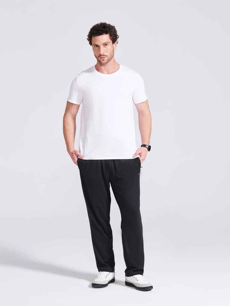 Men's Black Regular Fit Track Pants — photo 7
