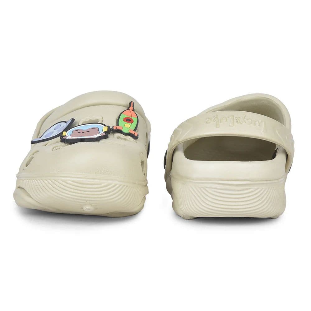 Lucy & Luke Beige Slingback Clogs For Kids LPMXT-K834 By Liberty — photo 6