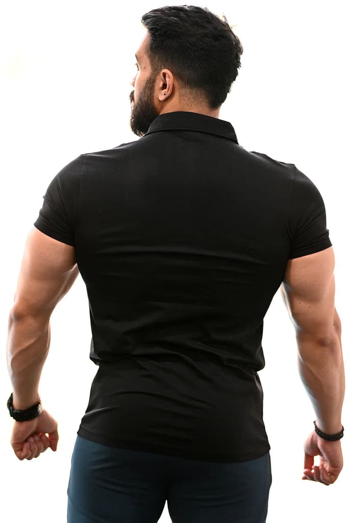 Polo T-shirt Black — photo 6