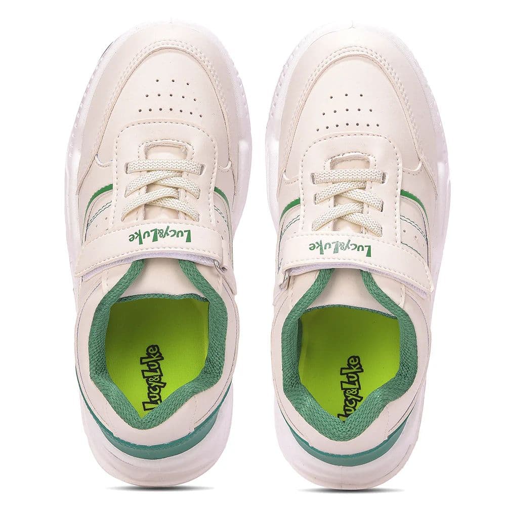 Lucy & Luke COSMO-8E White Casual Non lacing Sneakers for Kids by Liberty — photo 8