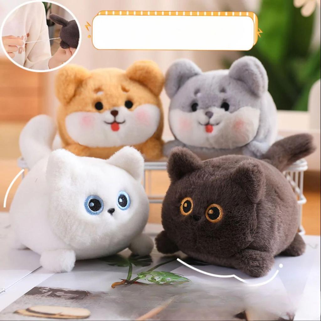 Plushy Pupper Tailspin Keychain