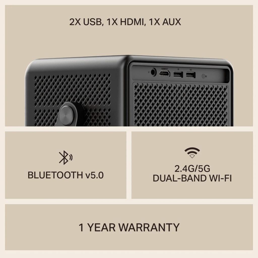 boAt Cinehead E1 | Smart Projector with 1080p Support, Android 13, and Up to 150” Big-Screen Viewing — photo 9