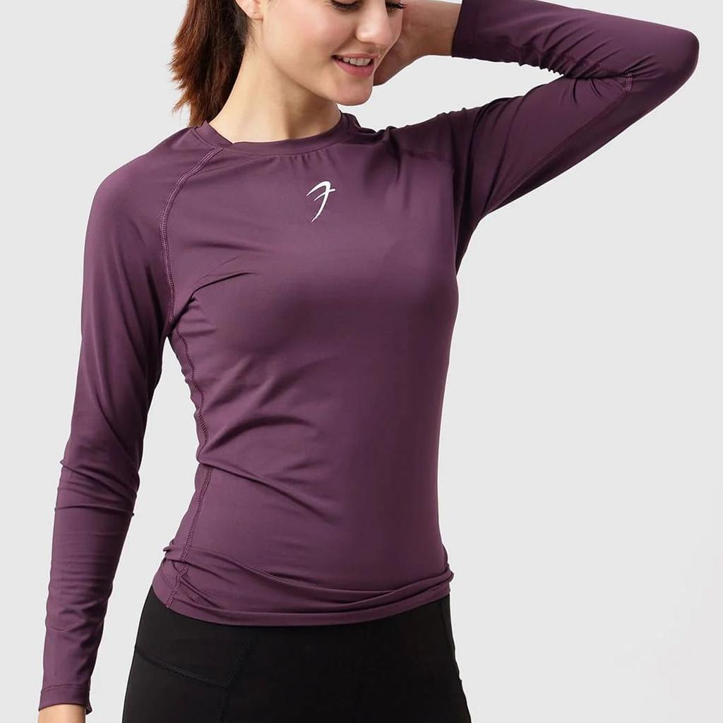 Compression Full T-shirt Plum
