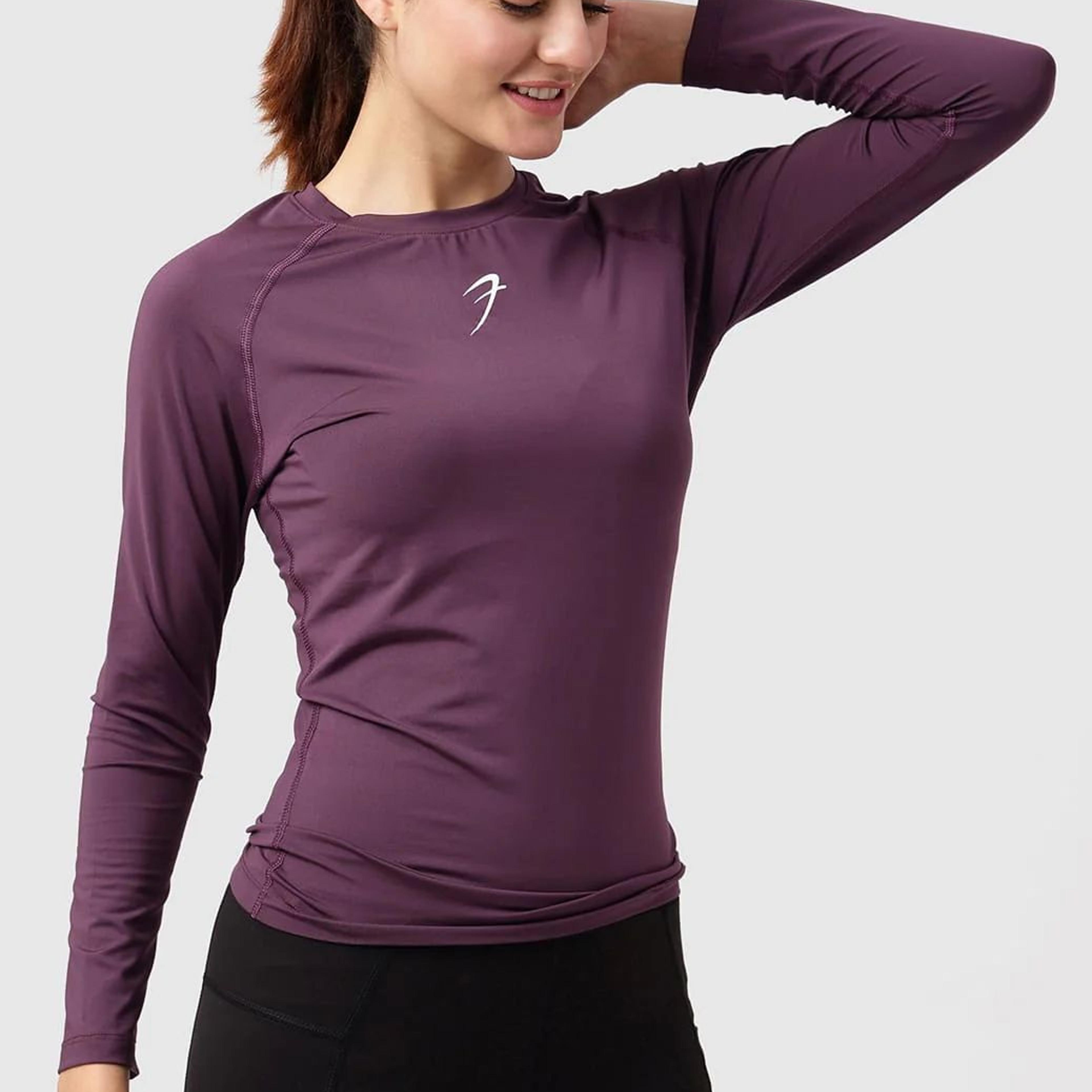 Compression Full T-shirt Plum