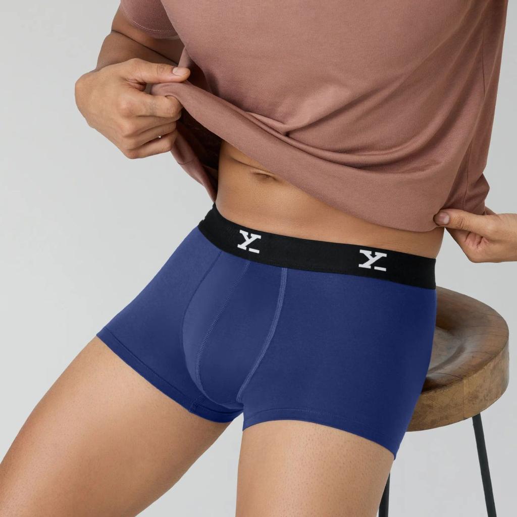 Super Combed Cotton-Modal Trunks - Imperial Blue