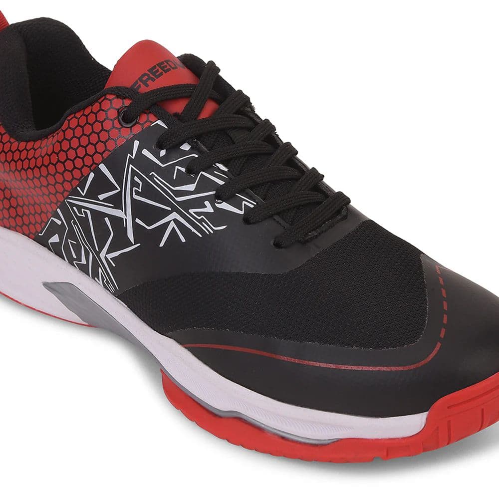FREEDOM Black Sports Non-Marking Paddle/Pickleball & Badminton Shoes For Men UNESKO By Liberty — photo 5