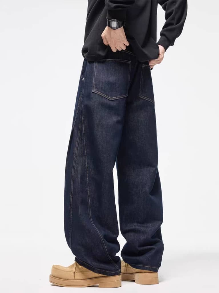 After Dark Indigo Barrel Jeans — photo 2