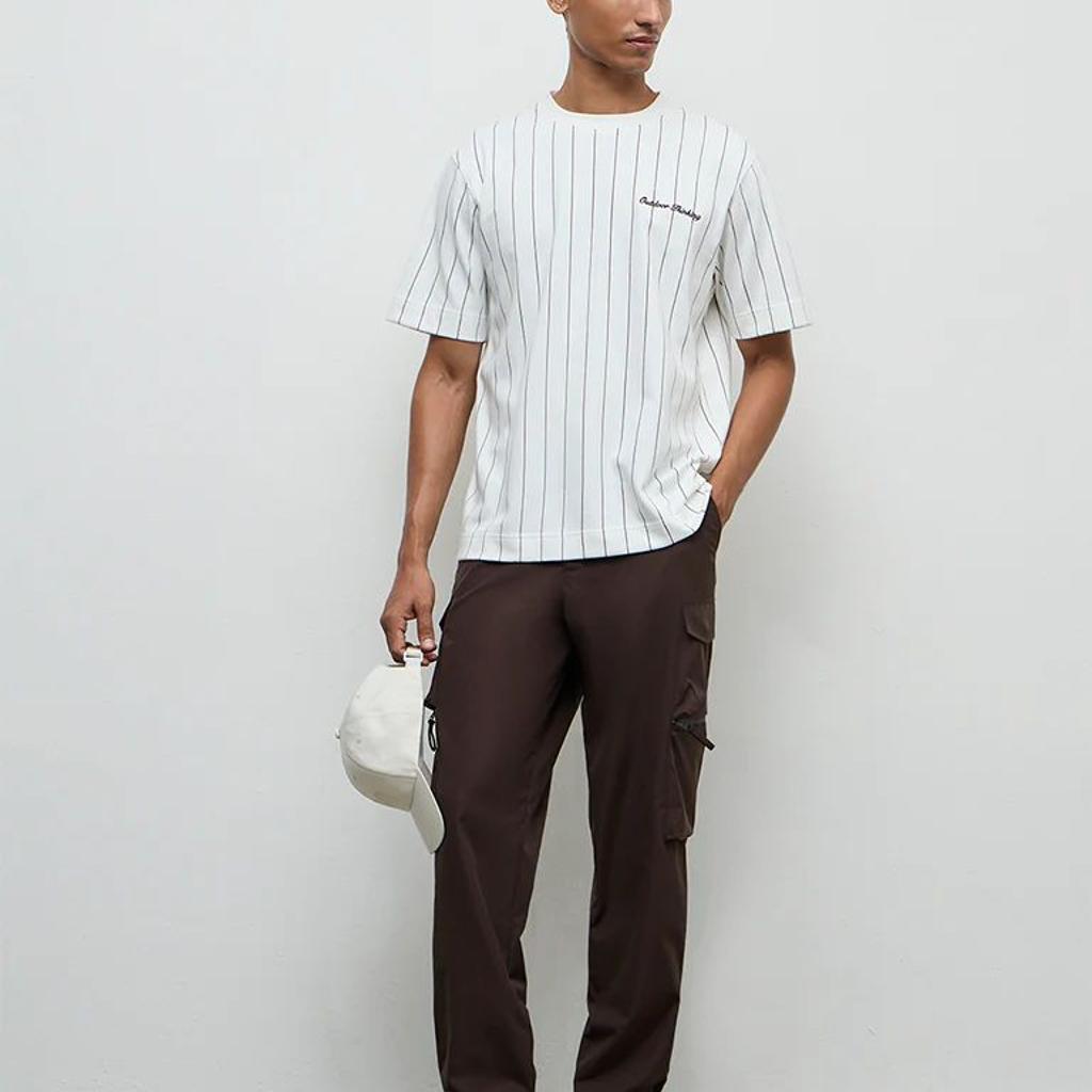 Nuoflexx Dark Brown Relaxed-Fit Mid-Rise Cargo Pants