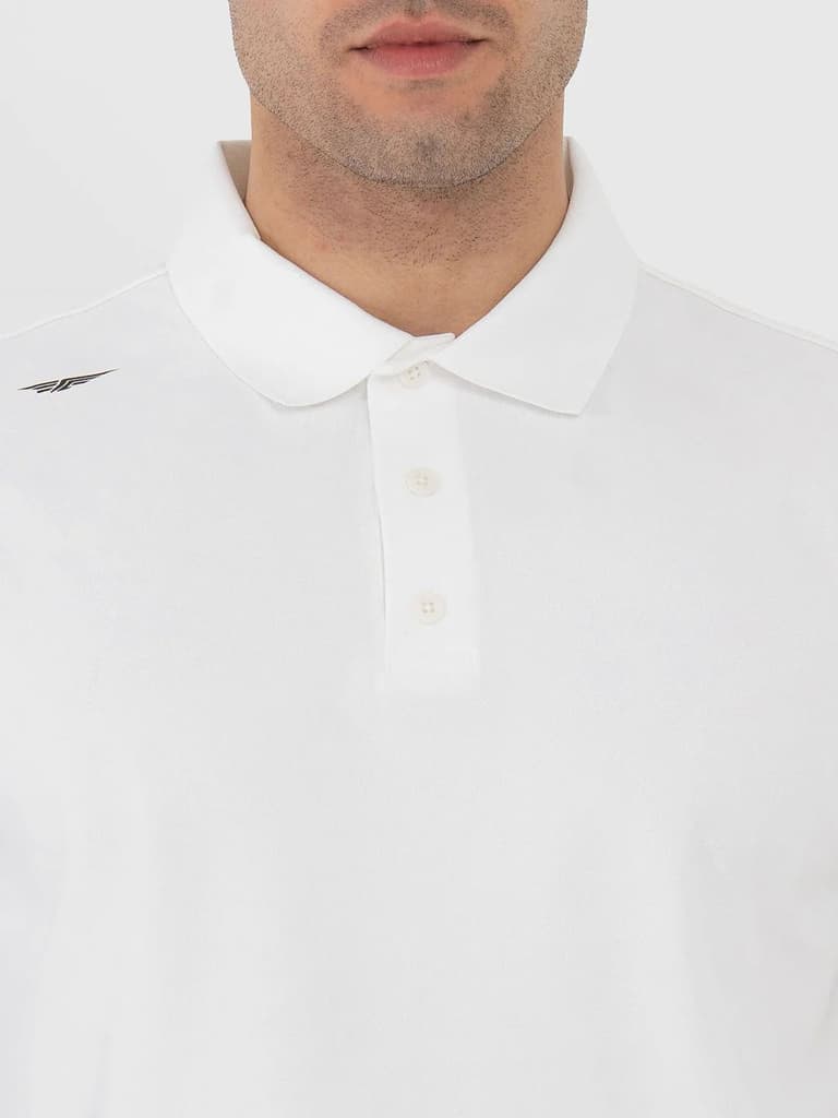 T Shirts for Men in White | Polyester Polo T Shirt — photo 6