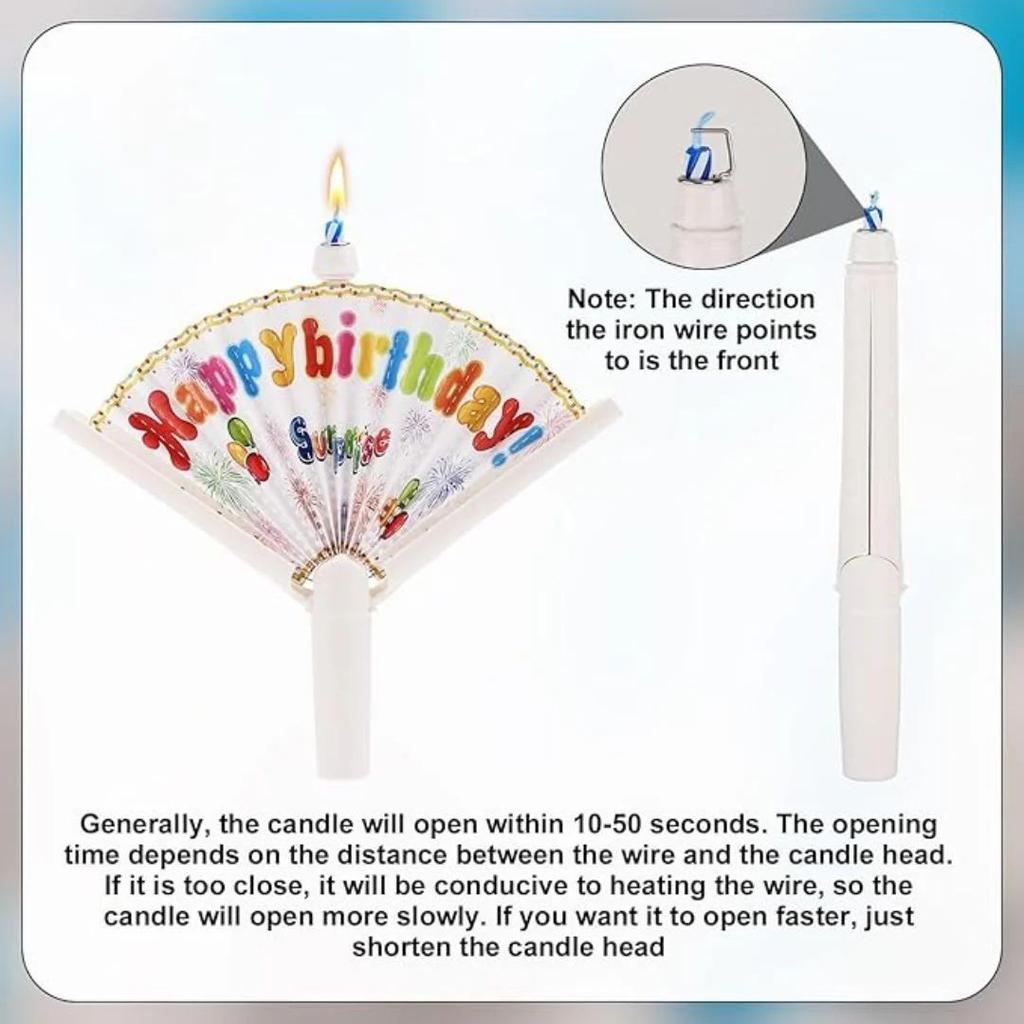 Surprise Pop-Up Banner Birthday Candle — photo 8