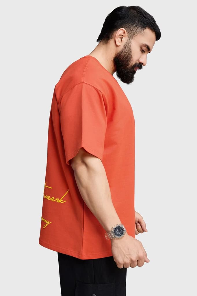 Respect The Journey Oversized T-shirt Orange — photo 3