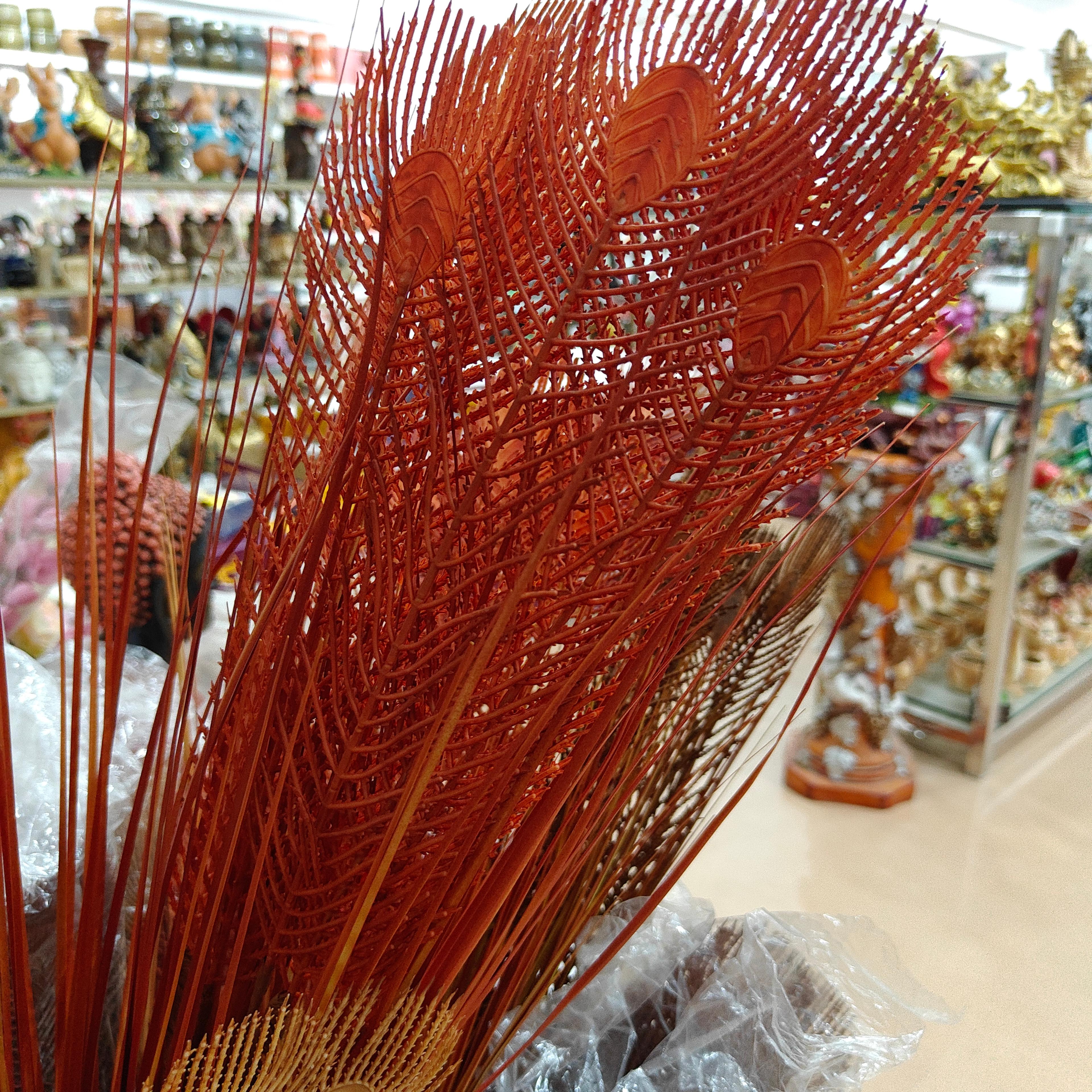 Orange Artificial Plant | Faux Leaf | Decorative | Orange