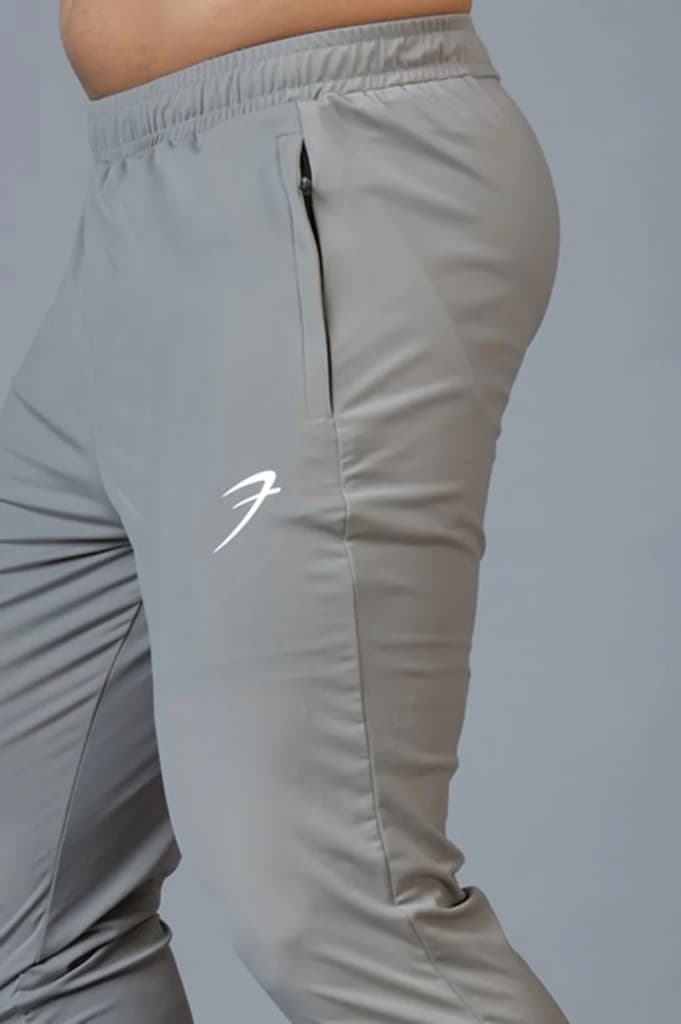 Identity Nylon Joggers Light Grey — photo 3