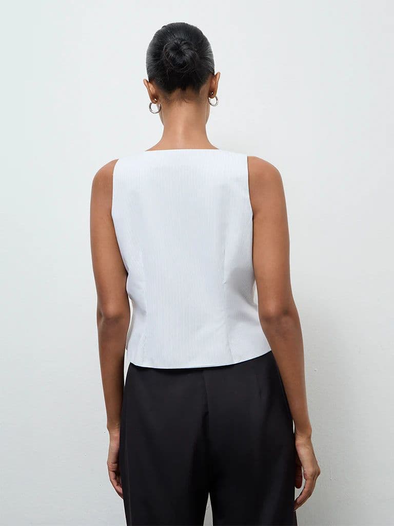 Wardrobe Ivory Bow-Detail Cotton Blouse — photo 4