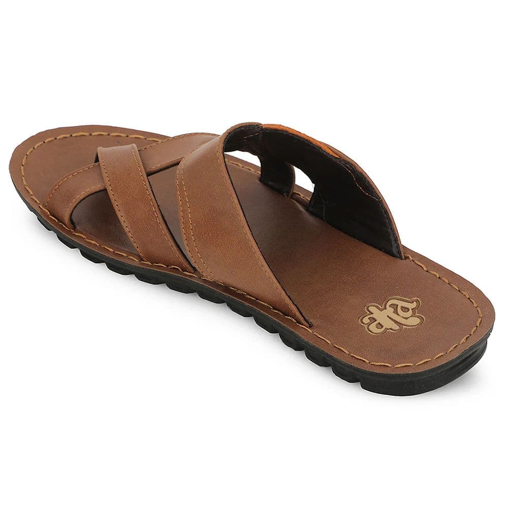 A-HA Tan Casual Slipper For Men 2137-50 By Liberty — photo 4