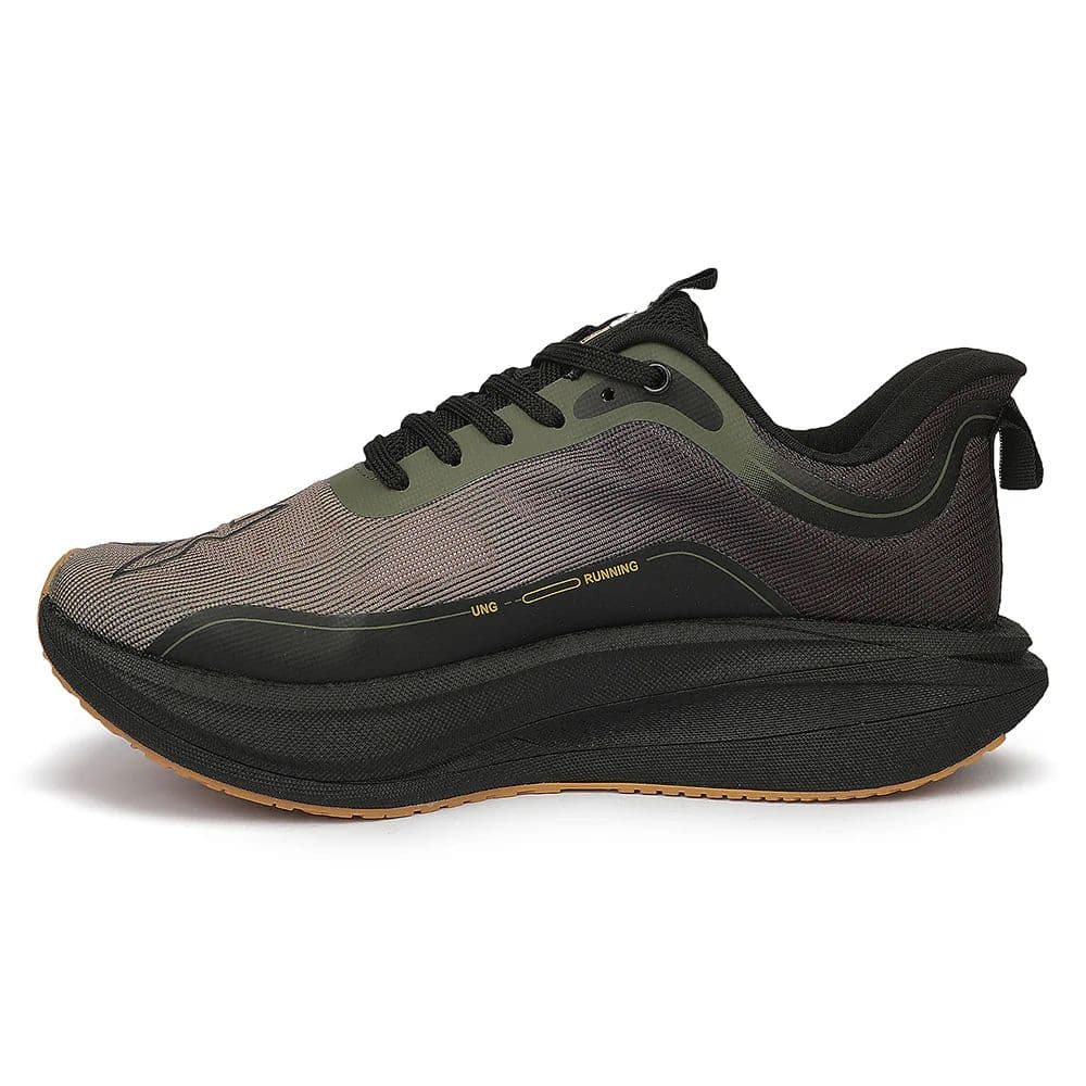 Leap7X ZLP-XM-19 Olive Green Sports Lacing Running Shoes for Men By Liberty — photo 6