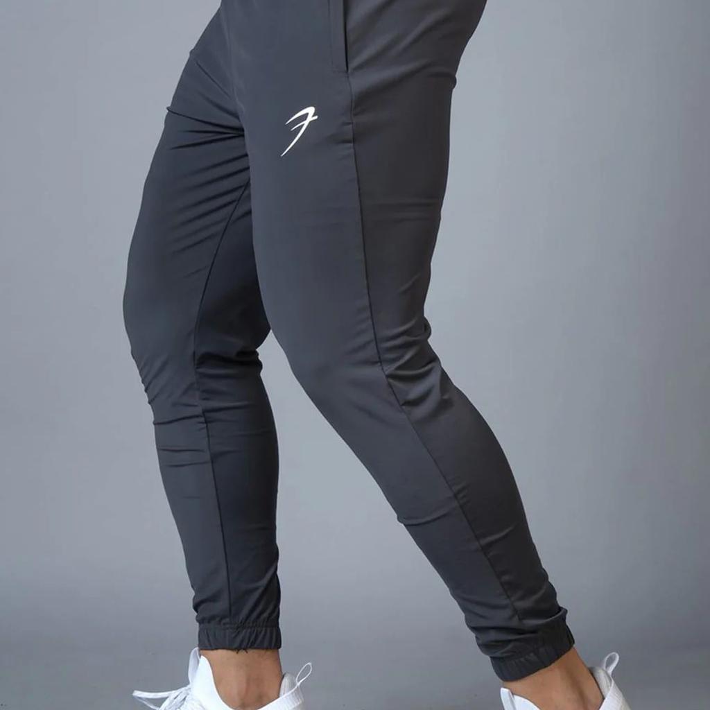 Identity Nylon Joggers Dark Grey
