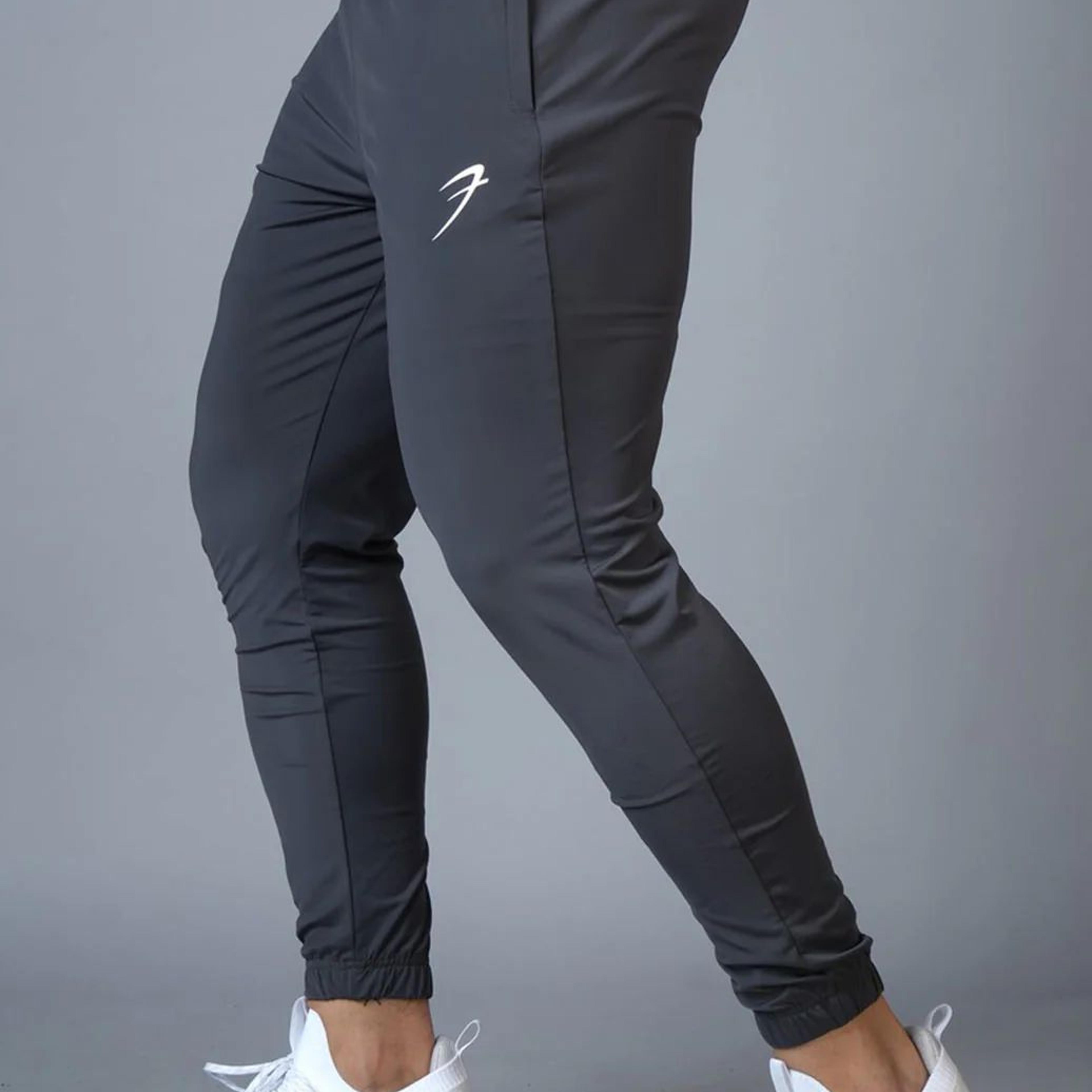 Identity Nylon Joggers Dark Grey