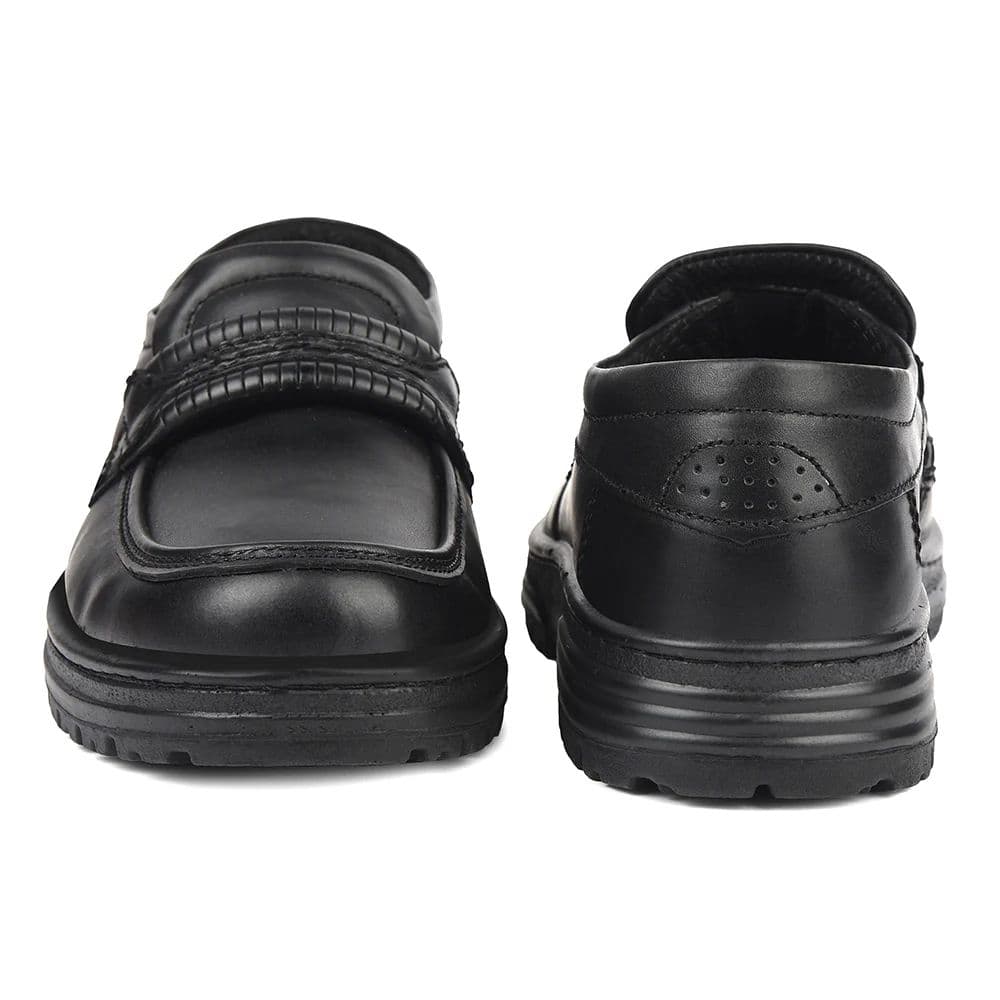 Healers Black Formal Non Lacing Derby Shoes For Men 719054AN By Liberty — photo 6
