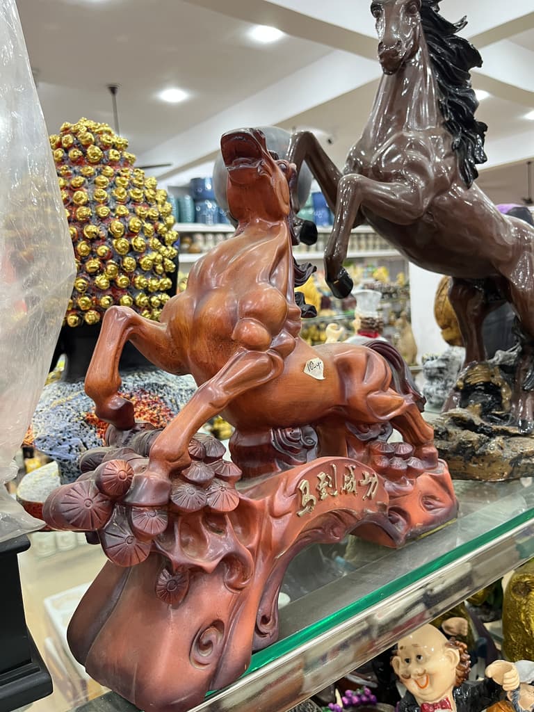 Wooden Horse Figurine | Decoration | Wood | Brown