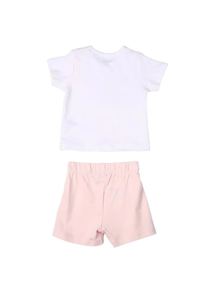 HOP Baby Girls Multicolour Printed Cotton T-Shirt and Shorts Set — photo 3