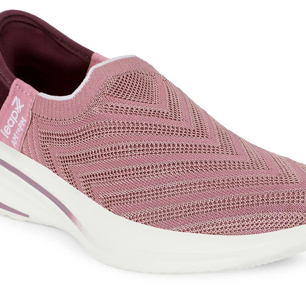 Leap7x Sports Peach Walking Shoes For Women EAZY-W6 By Liberty — photo 5