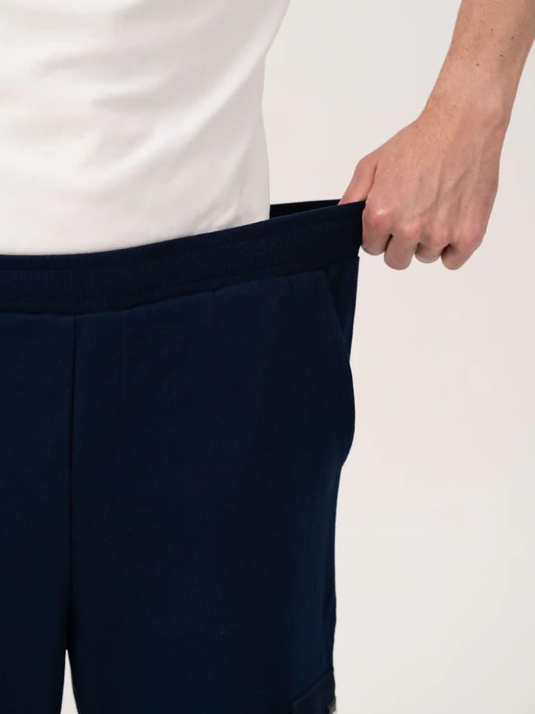 Calm Navy Relaxed Fit Cargo Sweatpants — photo 5