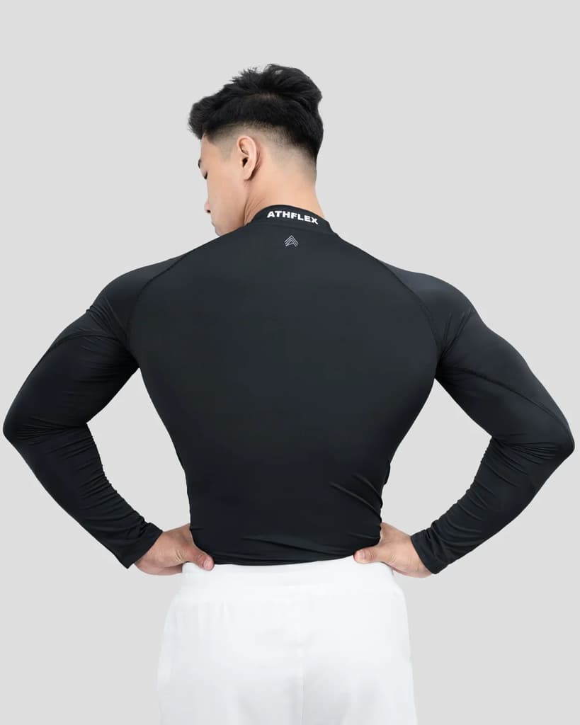 Hustle High Neck Full Sleeve Compression T-shirt — photo 6