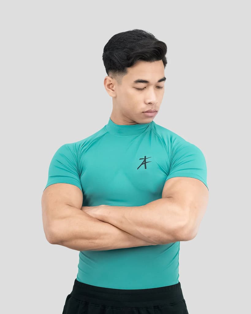 Hustle High Neck Compression T-shirt — photo 6