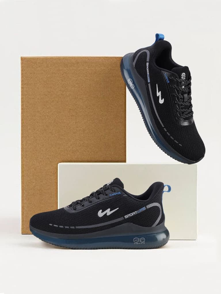 SENSOR Black Men's Running Shoes — photo 5