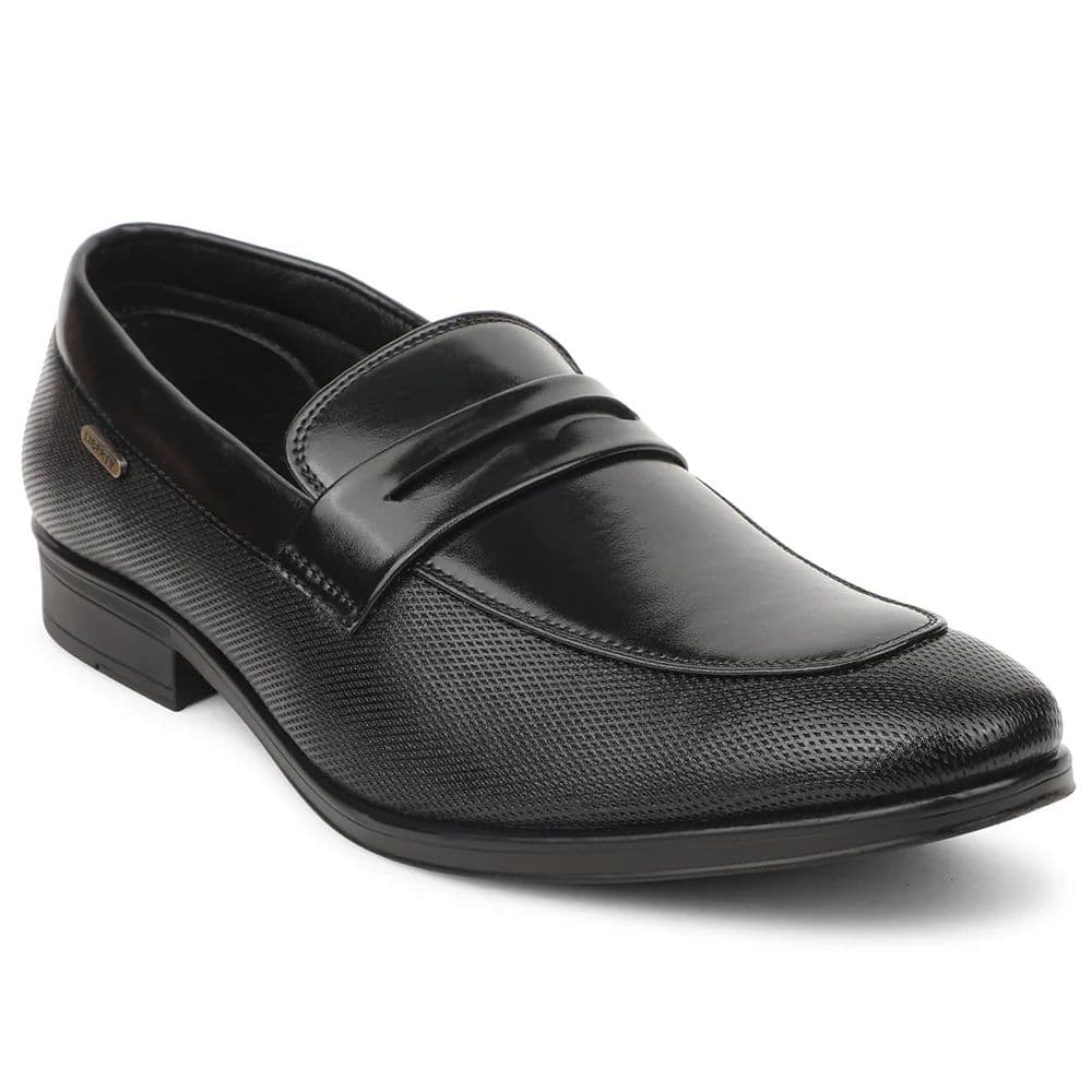 Healers Black Formal Non Lacing Moccasins For Mens VCL-106 By Liberty — 6/40 / Black