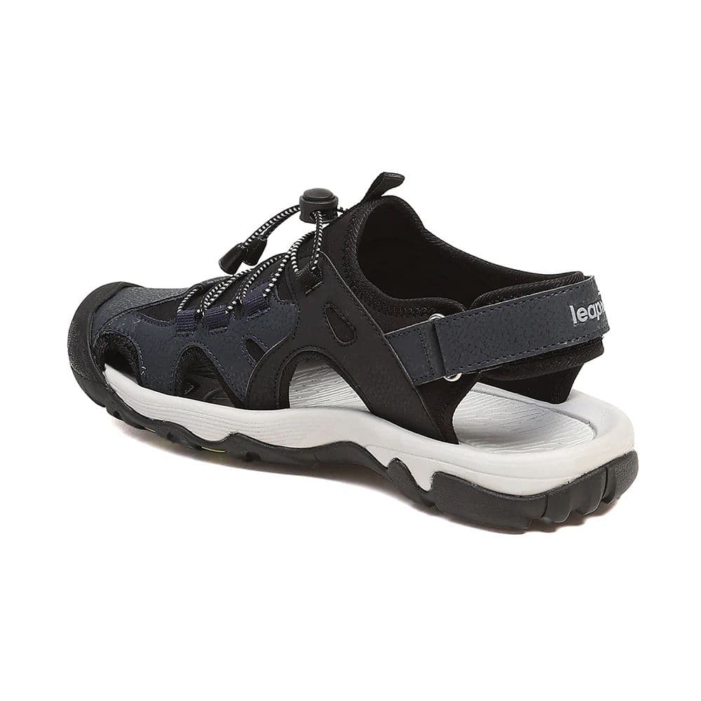 Leap7X TAISON-1 Black Casual Fisherman Sandals for Men by Liberty — photo 3