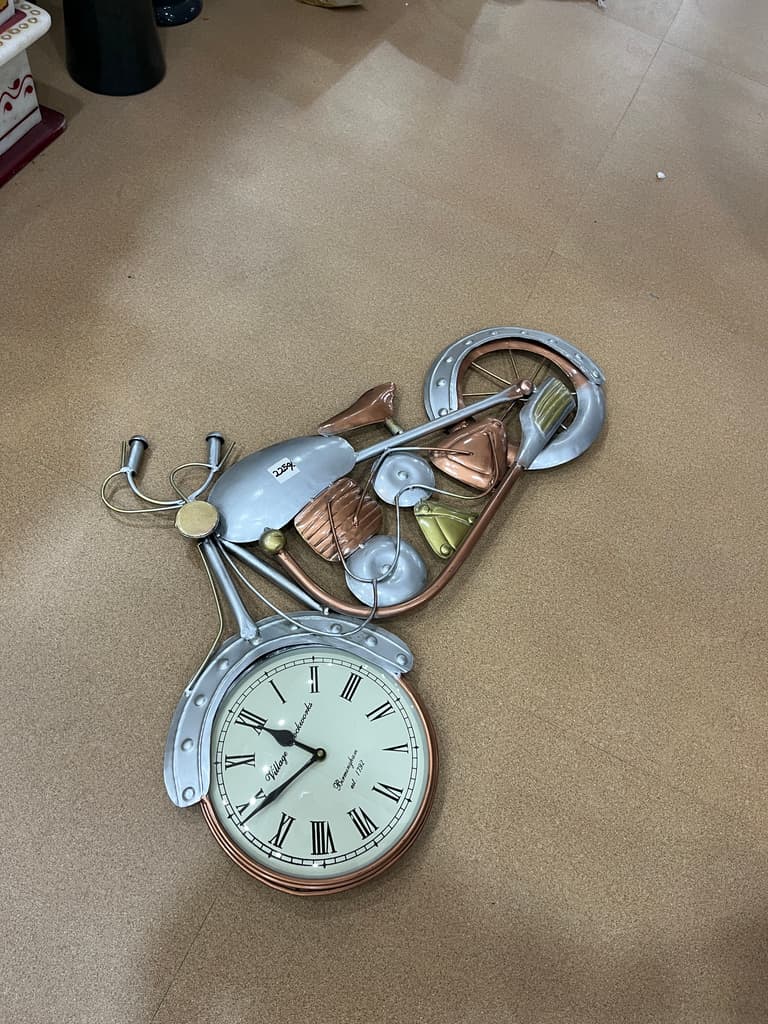 Clock Bike | Clock | Metal | Silver