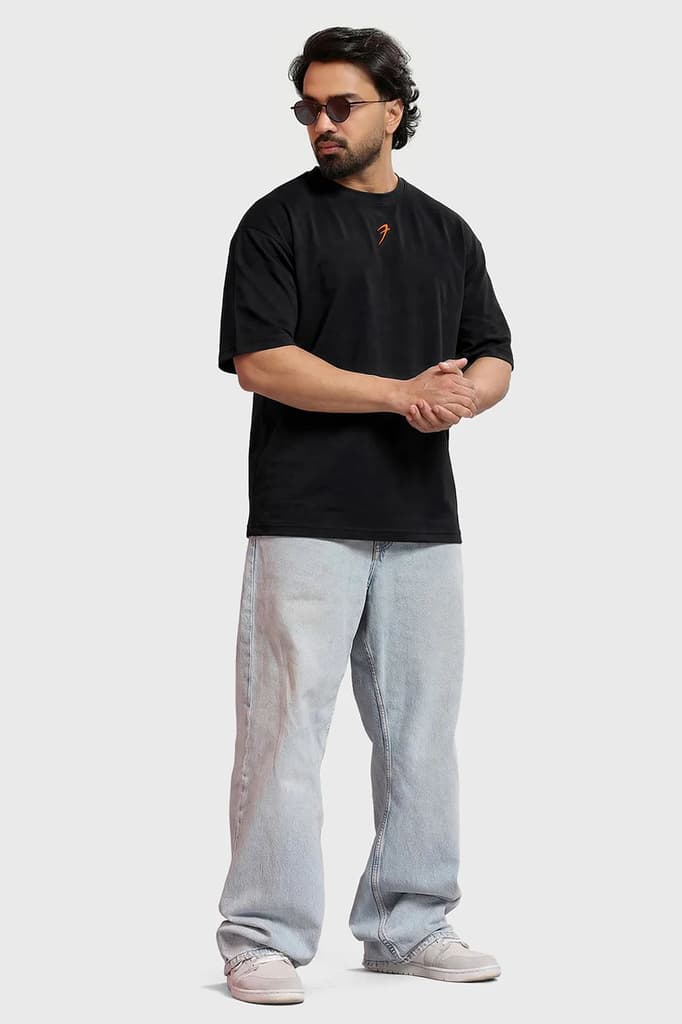 Iconic Oversized T-shirt Black — photo 2