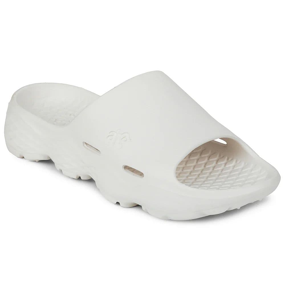 A-HA White Casual Slipper For Men SOFTWALK By Liberty — 6/40 / White