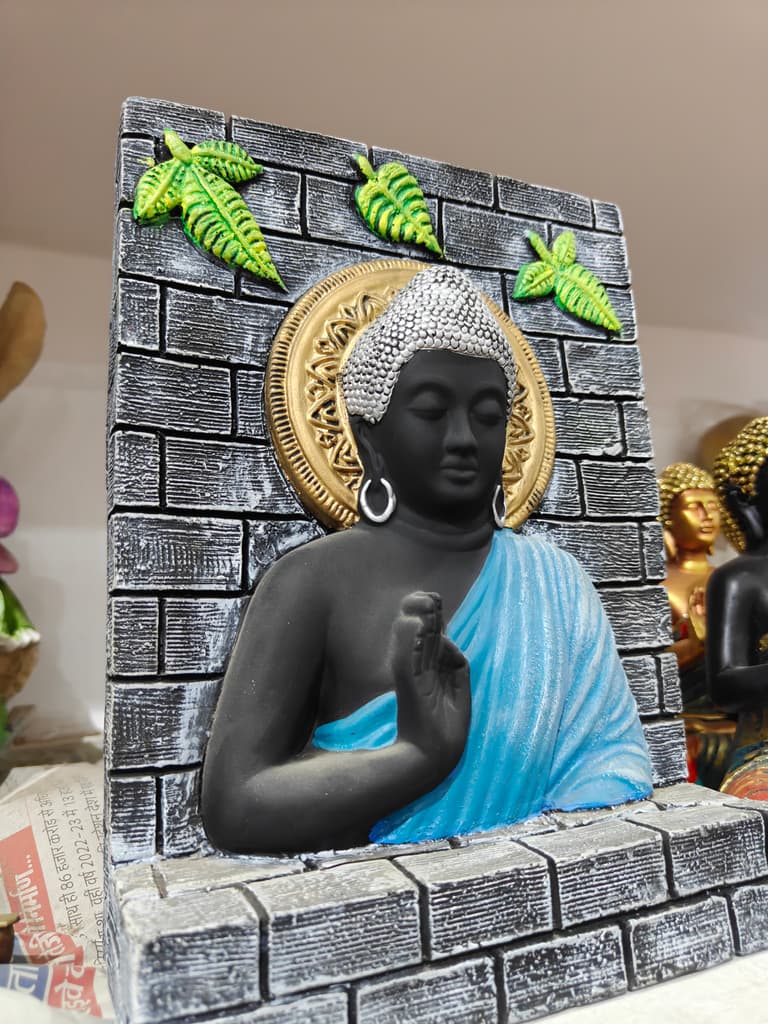 Buddha Statue | Black | Wood | Decorative