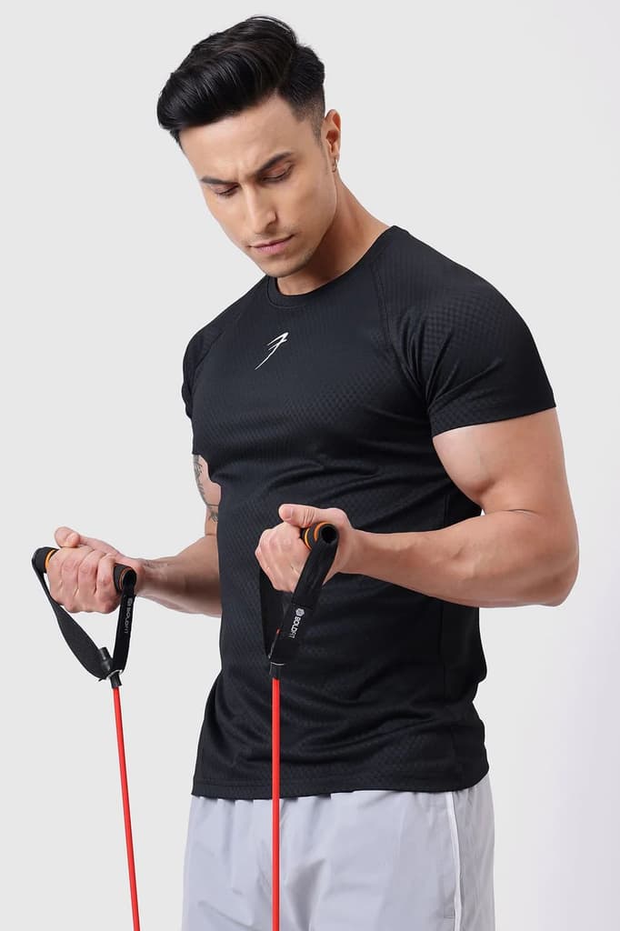 Grain T-shirt Black — S