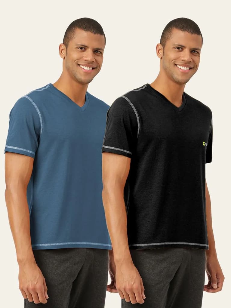 Men's Organic Bamboo Casual Tees - V Neck - (Pack of 2) — photo 11