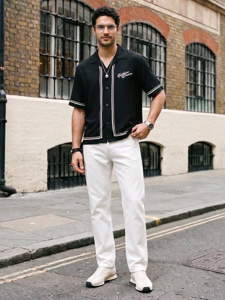 Men's White Relaxed Fit Washed Denim Jeans Non-Stretchable — photo 4