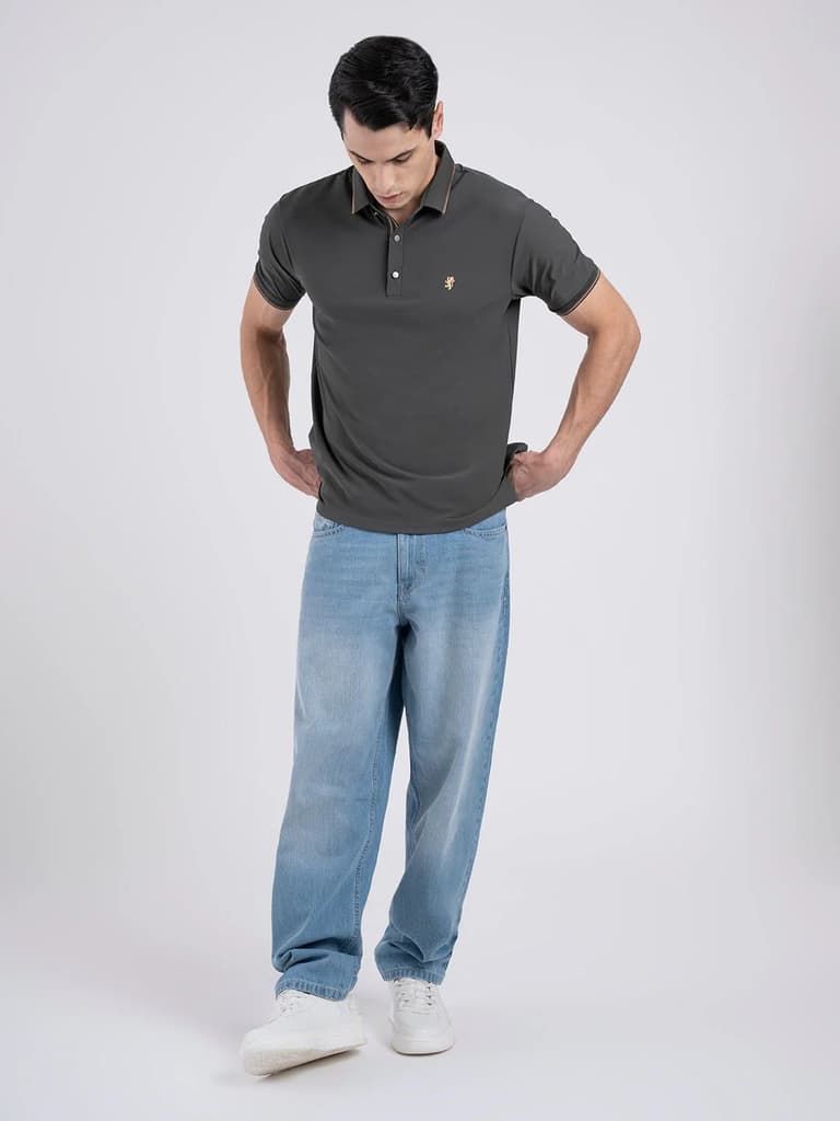 Jacquard Collar Polo T-shirt for Men | Premium Comfort | Sharp Look — photo 5